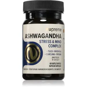 Nupreme Ashwagandha Stress & Mind Complex kapsuly na podporu duševnej rovnováhy 70 g
