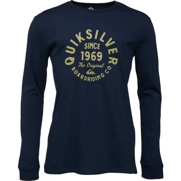 Quiksilver CIRCLED SCRIPT FRONT Pánske tričko, tmavo modrá, veľkosť XXL