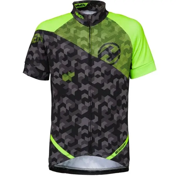 HAVEN SINGLETRAIL KID Detský cyklistický dres, čierna, veľkosť