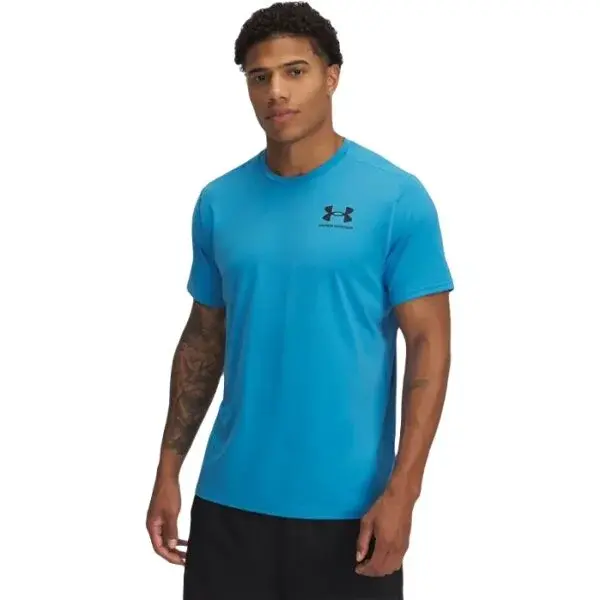 Under Armour HEATGEAR FITTED Pánske tričko, modrá, veľkosť M