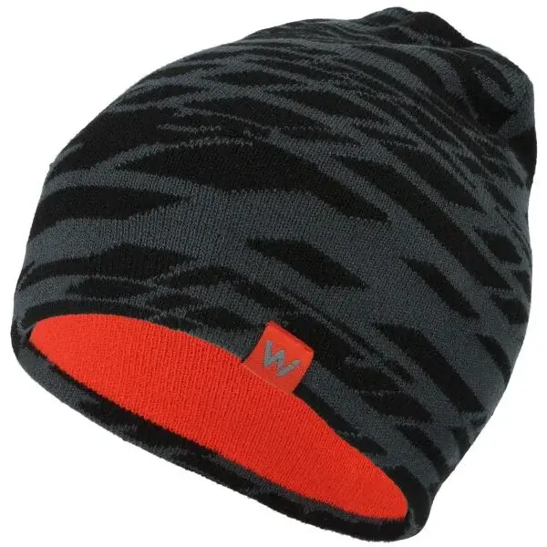 Willard KETOS Pánska obojstranná pletená čiapka, tmavo sivá, veľkosť