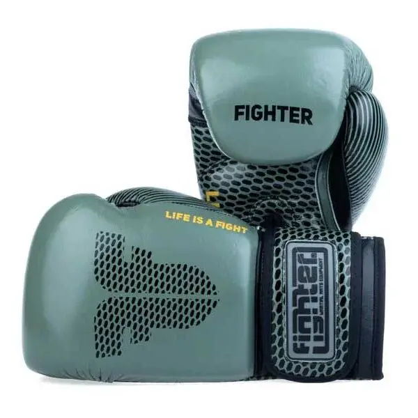 Fighter TRAINING Boxerské rukaviceširoký pre jednoduché utiahnutie a podporu zápästia., zelená, veľkosť
