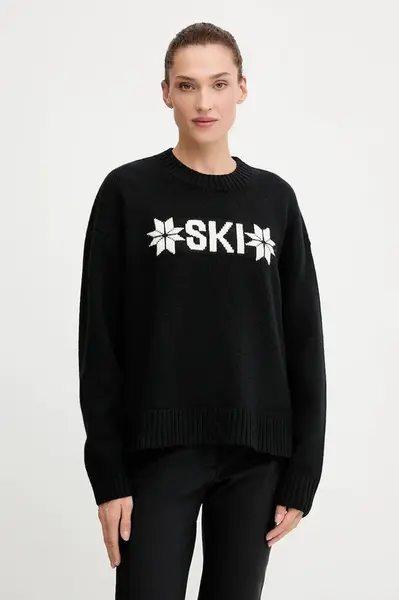 Svetr s příměsí vlny Helly Hansen BLISS černá barva, 54604