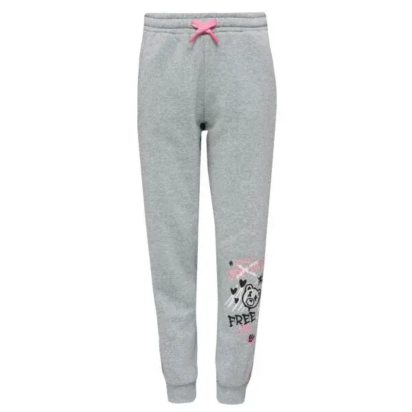 Lewro KIZZIE Dievčenské tepláky, sivá, veľkosť 152-158