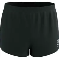 Compressport RACING SPLIT SHORT Pánske bežecké šortky, čierna, veľkosť