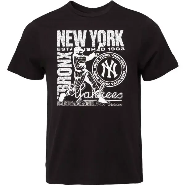 New Era NEW YORK YANKEES MLB DISTRESSED Pánske tričko, čierna, veľkosť