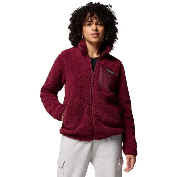 Columbia WEST BEND™ FULL ZIP II Dámska mikina, vínová, veľkosť