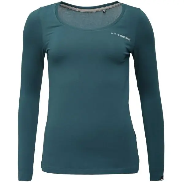 TRIMM BRAVE LADY Dámske tričko s dlhým rukávom, tyrkysová, veľkosť