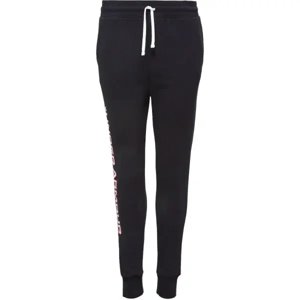 Under Armour RIVAL FLEECE JOGGERS Dievčenské tepláky, čierna, veľkosť