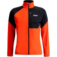 Swix FOCUS JACKET M Pánska športová bunda, oranžová, veľkosť