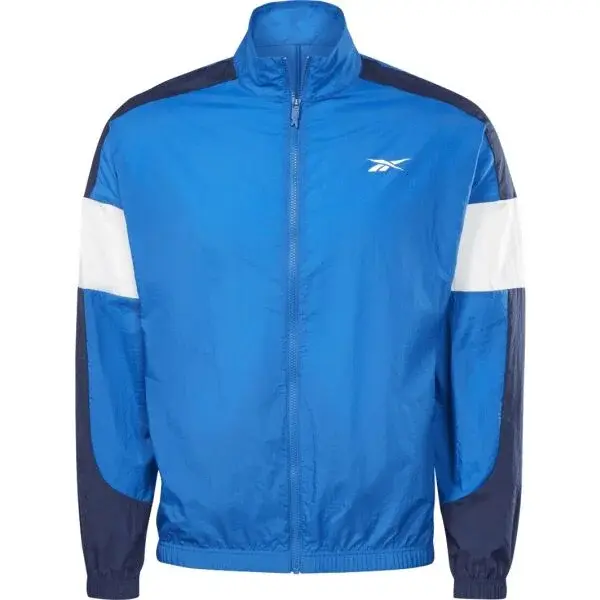 Reebok TRAIN WOVEN JACKET Pánska bunda, modrá, veľkosť