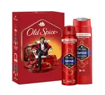 Old Spice Xmass sada Captain deodorant ve spreji a sprchový gel 150 ml + 250 ml