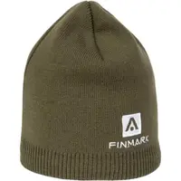 Finmark WINTER HAT Zimná pletená čiapka, khaki, veľkosť UNI