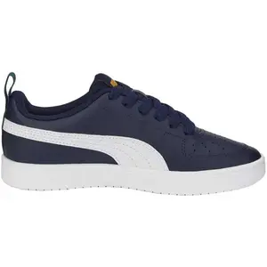Puma RICKIE JR Detská obuv na voľný čas, tmavo modrá, veľkosť 38.5