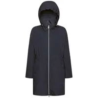 Geox W BULMYA LONG PARKA - FAKE MEM Dámska bunda, tmavo modrá, veľkosť