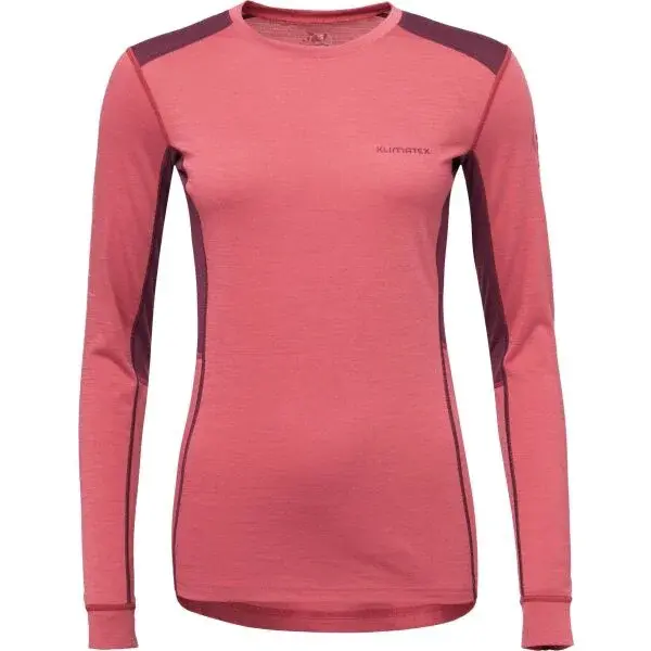 Klimatex VEIFA MERINO Dámske merino blend tričko, ružová, veľkosť