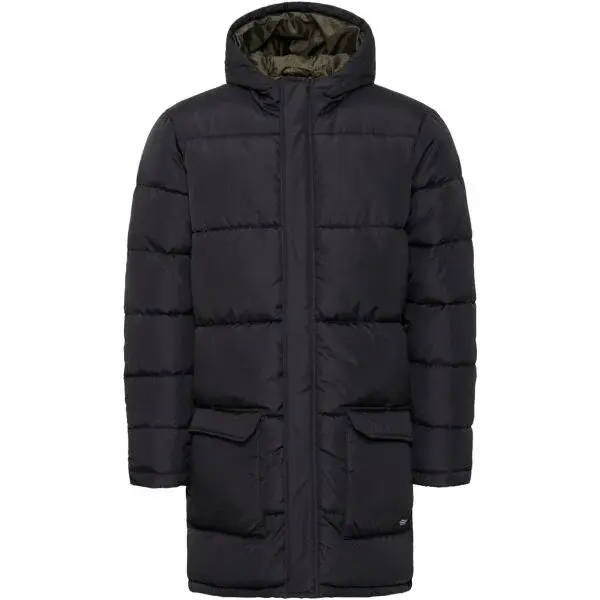 BLEND BHELWIN PARKA Pánsky prešívaný kabát, čierna, veľkosť