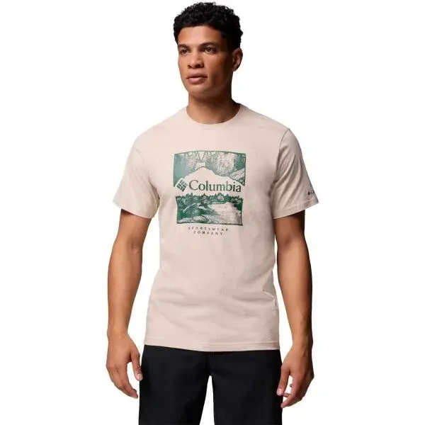 Columbia CSC SEASONAL LOGO TEE Pánske tričko, béžová, veľkosť