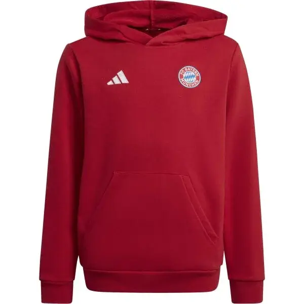 adidas FC BAYERN KIDS HD Detská mikina, červená, veľkosť