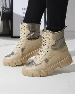 Resti Light brown women's uninsulated bagger boots Qertera- Footwear