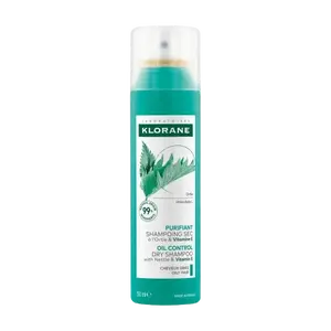 KLORANE Suchý šampon s kopřivou & vitamínem E na mastné vlasy 150 ml