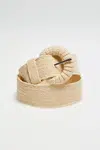 Marisse Beige Belt With Buckle