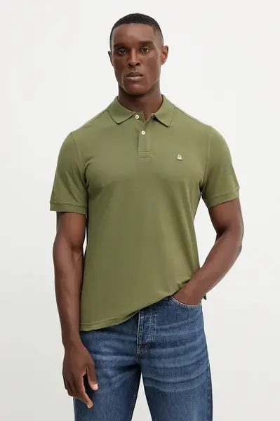 Bavlněné polo tričko United Colors of Benetton