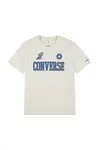 Dětské tričko Converse béžová barva, s potiskem, 9CH470