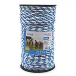 Lano pro elektrický ohradník, průměr 6 mm, modro-bílé | P50228
