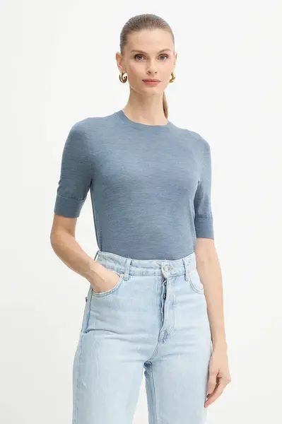 Vlněné tričko BOSS Farbella