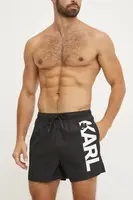 Plavkové šortky Karl Lagerfeld čierna farba, A1M46013