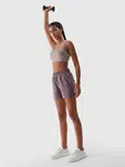 Women's 4F Quick Drying Sports Shorts - Light Brown