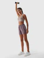 Women's 4F Quick Drying Sports Shorts - Light Brown