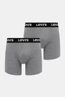 Boxerky Levi's 2-pack šedá barva, 37149-1193
