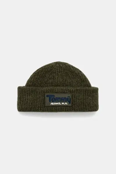 Čepice z vlněné směsi Tommy Jeans