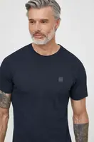 Bavlněné tričko BOSS Orange tmavomodrá barva, 50508584