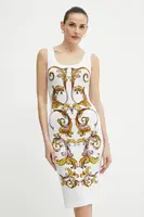 Šaty Versace Jeans Couture bílá barva, mini, 78HAO9P6 JS473