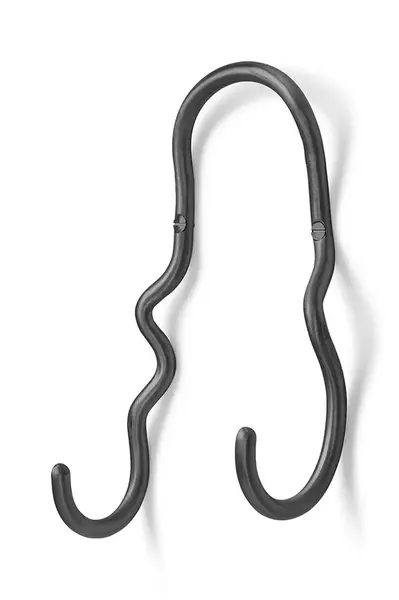 Nástěnný věšák ferm LIVING Curvature černá barva