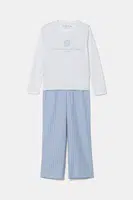 Dětské pyžamo Abercrombie & Fitch bílá barva, KI246-4007