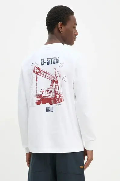 Bavlněné tričko s dlouhým rukávem G-Star
