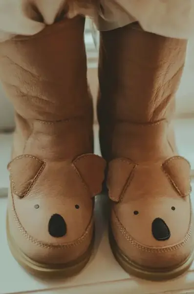 Dětské kožené zimní boty Donsje Wadudu Classic Boots Koala