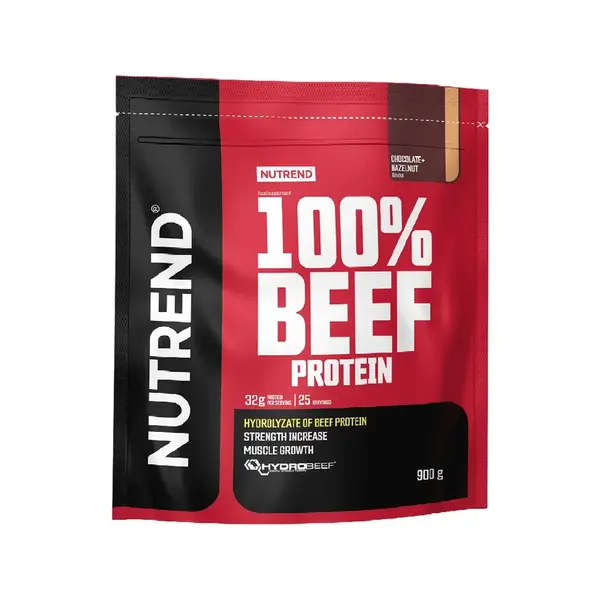 Nutrend 100% Beef Protein čokoláda + lískový ořech 900 g