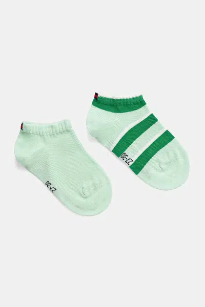 Dětské ponožky Tommy Hilfiger 2-pack zelená barva, 701232716