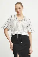 Halenka Pinko dámská, bílá barva, vzorovaná, 104947 A2FY