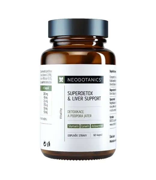 NEOBOTANICS Superdetox&Liver support 60 kapslí