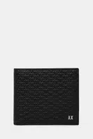 Kožená peněženka Armani Exchange černá barva, 958097 4R847