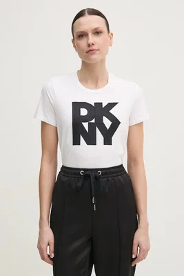 Tričko Dkny bílá barva, P5AHSWNA