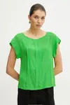 Halenka Silvian Heach DACEBI dámská, zelená barva, hladká, GPP25162BL