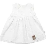 Baby Nellys Lehké Handmade šatičky Madeira, bílé, vel. 92 vel.  92