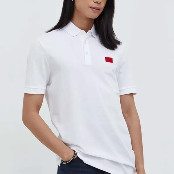 Bavlněné polo tričko HUGO